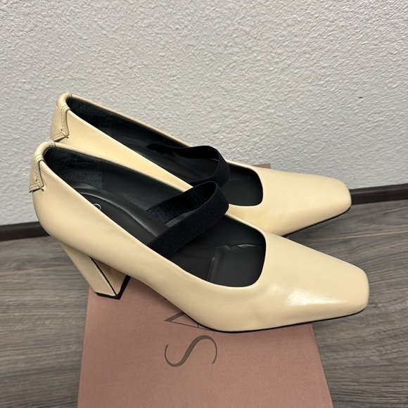 Franco Sarto Flexa Bria Mary Jane Vanilla White Leather - Picture 7 of 8